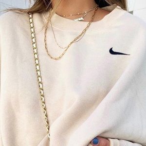 Nike cream/yellowish crewneck